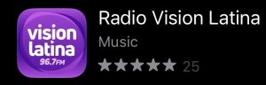 Ahora todos los radioescuchas de Radio Vision Latina FM tendrán la oportunidad de escuchar las canciones, mensajes de fe y otras sorpresas desde los aparatos dispositivos que posean.